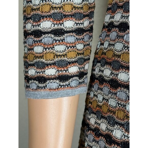 Missoni Geometric Striped Knit Midi Dress Multicolor - Picture 3 of 11